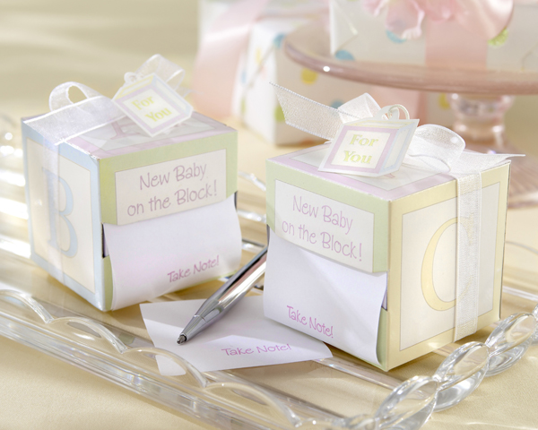 "Take Note! New Baby On the Block!" Sticky Notes